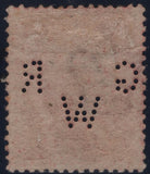 120044 1880 1D PL.225 (SG43)(ME) FINE MINT WITH ORIGINAL GUM 'G W R' PERFIN.