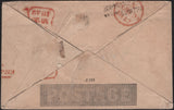 134361 1842 1D PINK ENVELOPE TAUNTON TO CROYDON CANCELLED 'TAUNTON/8 AU 1842/PY POST' HAND STAMP (SO809).