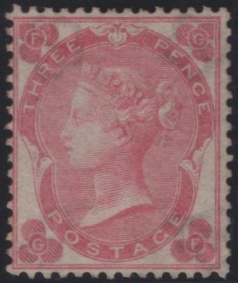 135605 1862 3D PALE CARMINE-ROSE (SG77) FINE MINT EXAMPLE.