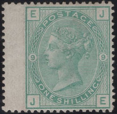 135640 1874 1S GREEN PL.9 (SG150)(JE) GOOD MINT EXAMPLE.