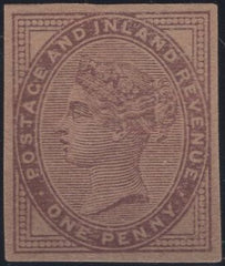 135741 1881 1D LILAC (SG172) FINE PLATE PROOF IN LILAC ON BUFF PAPER.