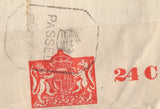 135813 1942 AIR MAIL USA TO LONDON WITH US ISSUES, RE-DIRECTED TO BOMBAY WITH KGVI 2S 6D YELLOW-GREEN (SG476b).