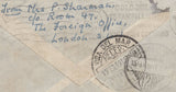 135886 1941 AIR MAIL BLETCHLEY, BUCKS TO CHILE WITH 2/6 BROWN (SG476).