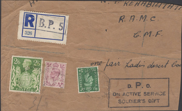 135948 1938 AIR MAIL LONDON TO AUSTRALIA WITH 2/6 BROWN (SG476).