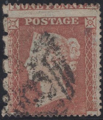 136027 1854 DIE 1 1D (SG17) WITH PERFORATION VARIETY 'PERF 5' AT LEFT (SPEC C1m).