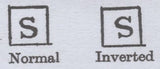 136134 1851 PIECE WITH 1D PL.105 (SG8)(SH 'S' INVERTED SPEC BS91c).