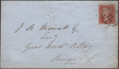 136139 1856 MAIL USED IN LONDON WITH DIE 2 1D PL.32 (SG29)(DH).