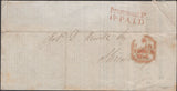 136164 1846 MAIL LONDON TO SHREWSBURY, PAID CASH WITH 'Drummond St./1D. PAID' RECEIVERS HAND STAMP (L509/DRUM6a).