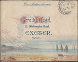 136261 1918 FIRST WORLD WAR HAND PAINTED CORRESPONDENCE (15 ITEMS) FROM VARIOUS 'FIELD POST OFFICES' TO THE ANGEL FAMILY IN EXETER.