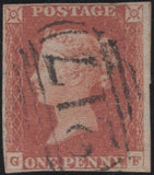 136464 1848 1D PL.85 (SG8)(GF) '217' NUMERAL OF MONKSHEATH, CHESHIRE.