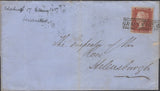 136718 1857 MAIL EDINBURGH TO HELENSBURGH WITH 'GRASSMARKET' SCOTS LOCAL CANCELLATION TYPE VII.