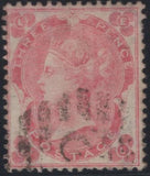 137344 1862 3D SMALL UNCOLOURED CORNER LETTERS, THE THREE DIFFERENT SHADES, GOOD TO VERY FINE USED (SG75-77).