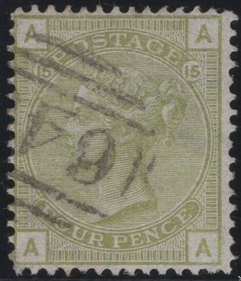 137473 1877 4D SAGE-GREEN PL.15 (SG153) FINE USED.