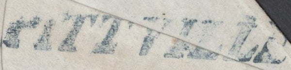 137719 1848 MAIL CHELTENHAM TO LUDLOW WITH 1D PL.71 (SG8)(JJ) WITH 'PITTVILLE' HAND STAMP AND 'CHELTENHAM/3' SKELETON DATE STAMP (GL169).