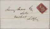 137723 1844 MAIL LONDON TO SALOP WITH 1D PL.36 (SG8)(JB) WITH LONDON NO. '10' IN MALTESE CROSS (SPEC B1uj).
