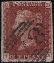 138551 1845 1D PL.58 (SG8)(PA) GOOD USED.