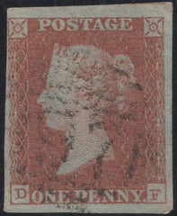 138864 1850 1D PL.99 (SG8)(DF) GOOD USED.