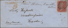 139516 1855 MAIL CRIMEAN WAR TO READING WITH DIE 2 1D (SPEC C6)(AF).