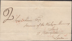 139565 1840 UNIFORM PENNY POST UNPAID FROM DINGLE, CO. KERRY TO LONDON.