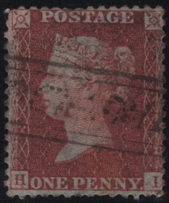 139648 1856 DIE 2 1D PL.22 L.C.14 (SG29)(HI) USED.