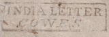 139659 1828 MAIL MADRAS TO LONDON WITH 'INDIA LETTER/COWES' HAND STAMP (ROB In.2).