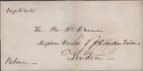 139676 1829 MAIL MADRAS TO LONDON WITH 'INDIA LETTER/PLYMOUTH' HAND STAMP (ROB In.1).