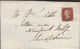 139842 1843 MAIL CARLISLE TO NEWPORT SALOP WITH 1D PL.28 (SG8) CARLISLE MALTESE CROSS.