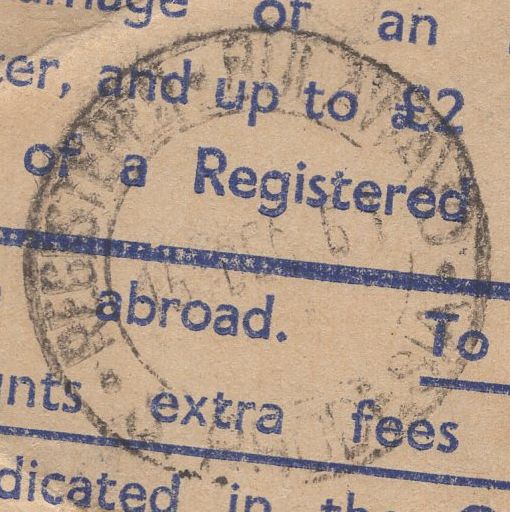 140045 1951 KGVI 6½D REGISTERED ENVELOPE SENT REGISTERED AIR MAIL BRISTOL TO BULAWAYO, SOUTHERN RHODESIA WITH KGVI 2/6 YELLOW-GREEN (SG509) X 2.