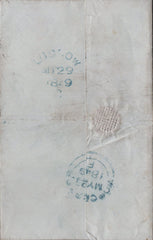 70198 - 1849 SHROPS/'LUDLOW' SKELETON HAND STAMP (SH268). Wrapper Worcest...