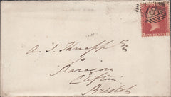 102483 - 1856/1857 PL.47 USED MATCHED PAIR LETTERED NC ON BLUED PAPER (SG29) AND WHITE PAPER (SG40).