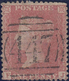 109160 - 1856-1857 PL.44 MATCHED PAIR LETTERED FJ BROWN-ROSE SHADE (SG32) AND ROSE-RED SHADE (SG40).