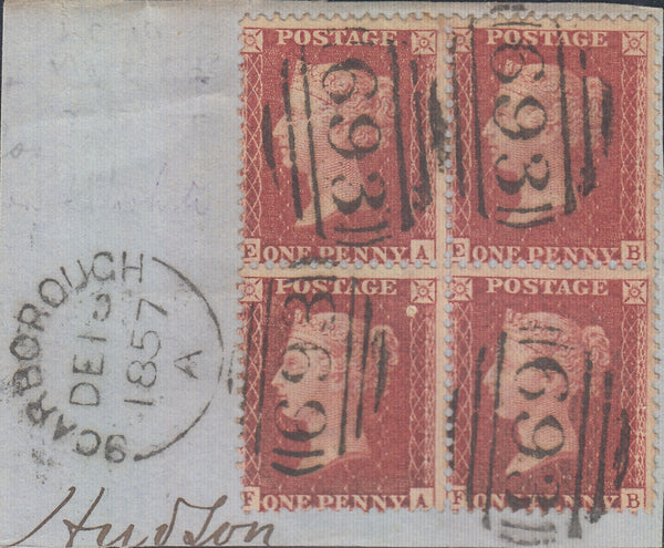 109202 - PL.57 (EA EB FA FB) BLOCK OF FOUR (SG40)/SCARBOROUGH.