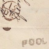 110201 - DORSET/"POOL" STRAIGHT LINE HAND STAMP (DT366).