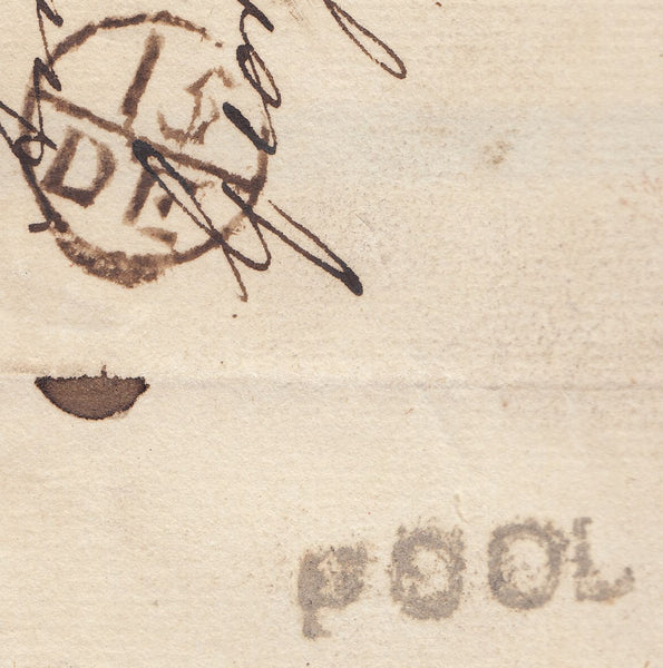 110201 - DORSET/"POOL" STRAIGHT LINE HAND STAMP (DT366).