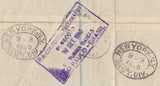 110464 - 1940 REGISTERED MAIL LONDON TO BRAZIL/2/6 BROWN (SG476).