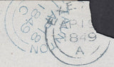 111119 - "943" NUMERAL OF BEAMINSTER IN DARK BLUE ON COVER (SPEC B1xb).