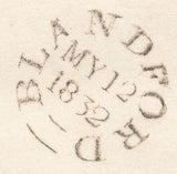 111393 - 1832 BLANDFORD DATE STAMP (DT46).