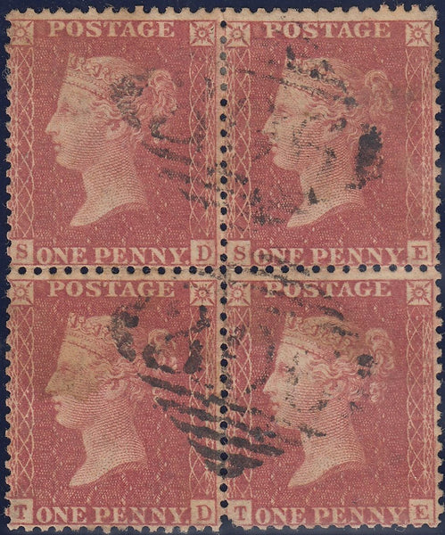 111654 - PL.52 BLOCK OF FOUR (SD SE TD TE)/IRISH "305" LISMORE CANCELLATION.