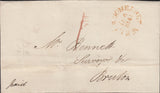 114626 SOMERSET/"WELLS SOMERSET" DATE STAMPS ON COVER.