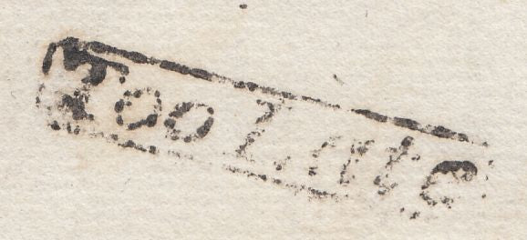 118042 1832 DORSET/'TOO LATE' ITALIC STYLE HAND STAMP TYPE A (DT63).