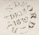 118042 1832 DORSET/'TOO LATE' ITALIC STYLE HAND STAMP TYPE A (DT63).