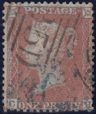 118140 1855 DIE 2 ALPHABET 2 PL.9 MATCHED TRIO LETTERED CH (SG24, SG26 AND SPEC C6).