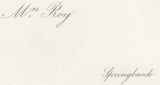 121670 CIRCA 1880 UNUSED LADIES ENVELOPE WITH CALLING CARD.