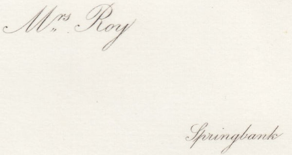 121670 CIRCA 1880 UNUSED LADIES ENVELOPE WITH CALLING CARD.