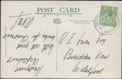 121707 1913 BEDCHESTER/SHAFTESBURY RUBBER DATE STAMP TO WELSHPOOL.