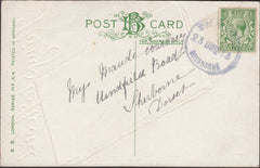 121711 1913 RYME INTRINSECA/SHERBORNE RUBBER DATE STAMP TO SHERBORNE.