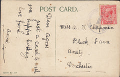 121793 1923 HILTON/BLANDFORD RUBBER DATE STAMP TO ANSTY DORCHESTER.