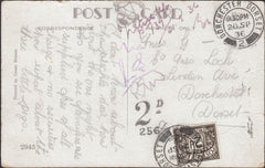 123101 1936 UNPAID MAIL USED IN DORCHESTER.