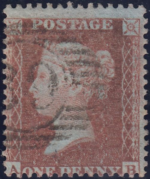 123507 1855 DIE 2 1D PL.18 L.C.14 (SPEC C6)(AB)/MISSING IMPRIMATUR LETTERING.