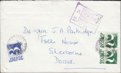 124338 1976 UNPAID MAIL TO SHERBORNE DORSET.